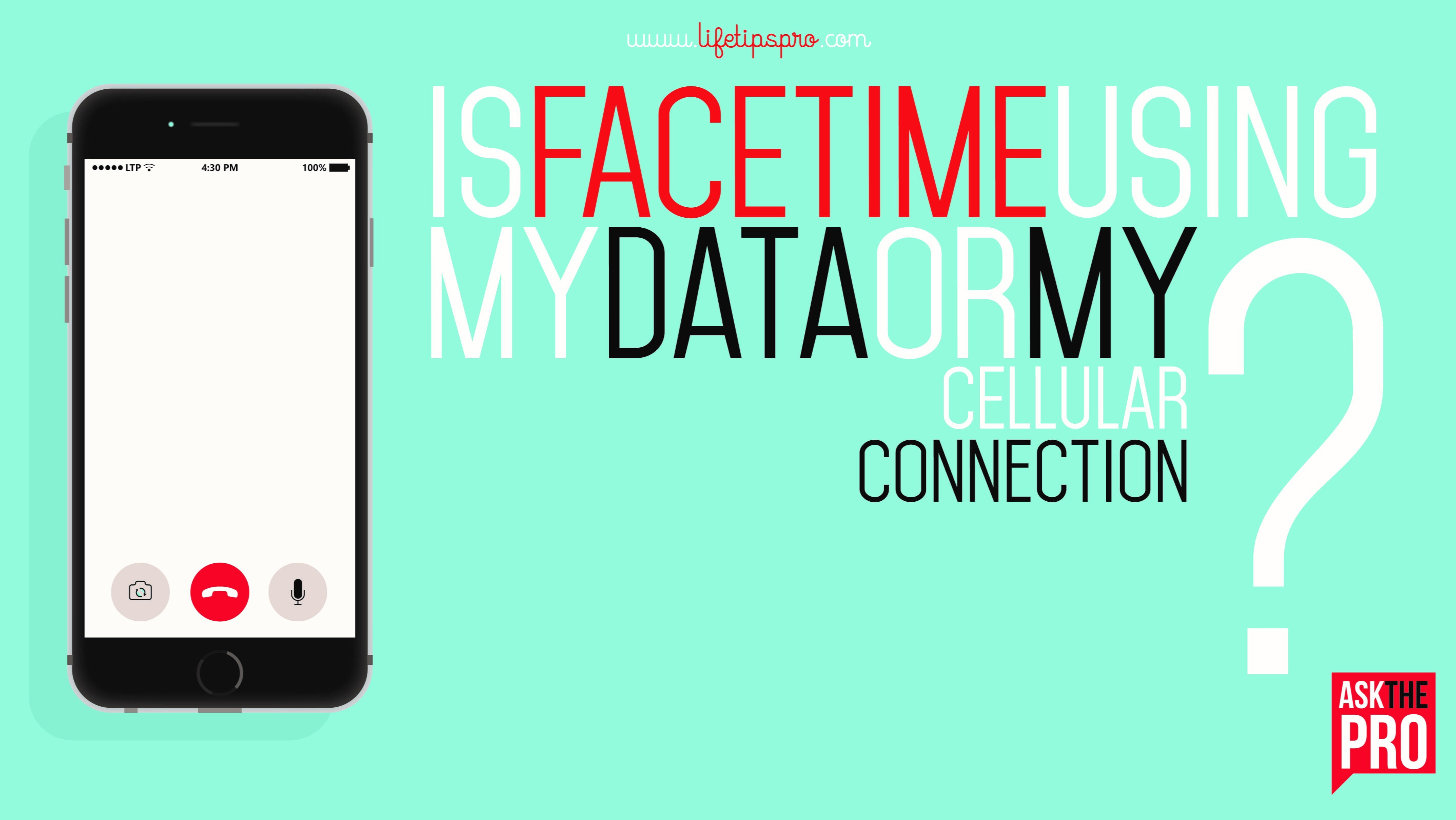 does facetime use data